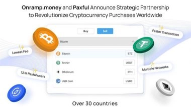 Business News | Onramp Money and Paxful Announce Strategic Partnership | Revolutionizing Cryptocurrency Transactions Worldwide