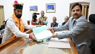 India News | Congress Candidate Vinod Sultanpuri Files Nomination, Sukhu Expresses Confidence of Winning All Four LS Seats in Himachal