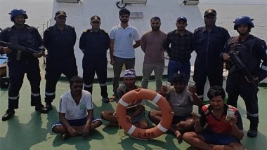 India News | Mumbai: Indian Coast Guard Seizes Fishing Vessel with 30,000 Litres of Illicit Diesel, Rs 1.75 Lakh Cash Recovered
