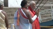 India News | PM Modi Offers Prayers at Dashashwamedh Ghat in Varanasi Ahead of Filing Lok Sabha Nomination