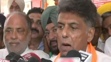 India News | Congress MP Manish Tewari Files Nomination from Chandigarh, Says, 'It Will Be New Morning on June 4'