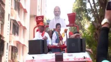 India News | LS Polls: Union Minister Piyush Goyal Holds Roadshow in Mumbai North Lok Sabha Seat