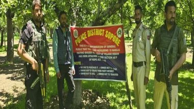 India News | J-K: Sopore Police Attaches Properties of Notorious Drug Peddler Worth 37 Lakhs