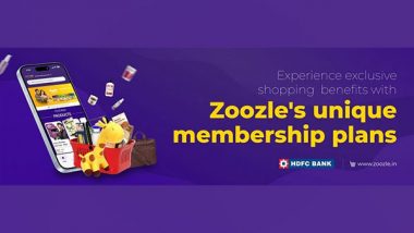 Business News | Zoozle Launches India's First Membership Plan for E-commerce Buyers, Offers Exclusive Benefits with HDFC Bank