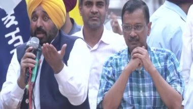 India News | LS Polls: Arvind Kejriwal, Bhagwant Mann Hold Roadshow in Amritsar