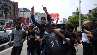 World News | Nepal Police Arrest Students Protesting in Front of Parliament Demanding Resignation of Home Minister