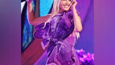 Entertainment News | American Singer Gwen Stefani Dons Indian Designer Rahul Mishra's Ensemble at 59th Academy of Country Music Awards