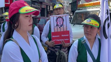 World News | Tibetans Rally for Release of 11th Panchen Lama Amid China's Controversial Appointment