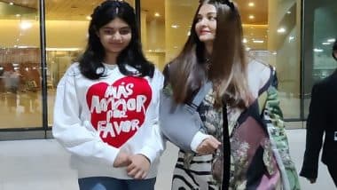 Entertainment News | Aishwarya Rai Bachchan, Daughter Aaradhya Return to Mumbai from Cannes