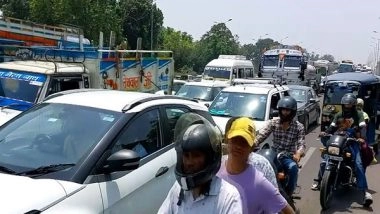 India News | Severe Traffic Jam in Haridwar Causes Distress to Travellers Due to Scorching Heat