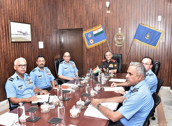 India News | Prayagraj: CDS Gen Anil Chauhan Visits Central Air Command, Emphasises Need of Synergy in Armed Forces