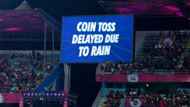 Sports News | IPL 2024: Toss for KKR-RR Clash in Guwahati Delayed Due to Rain