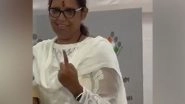 India News | Congress' Mumbai North Central Candidate Varsha Gaikwad Casts Vote During Fifth Phase in Mumbai
