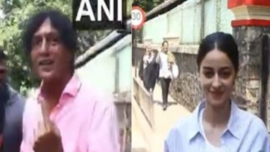 Entertainment News | Chunky Panday, Ananya Panday Cast Their Vote in Mumbai