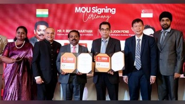 Business News | Chennais Amirta International Institute of Hotel Management and Birmingham Academy Singapore Sign Groundbreaking Educational Partnership