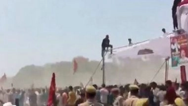 India News | UP: Chaos Erupts in Akhilesh Yadav's Rally in Azamgarh