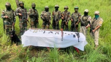 India News | Manipur: Huge Cache of Arms, Ammunition Recovered by Security Forces in Churachandpur