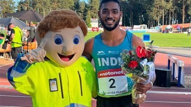 Sports News | Tejas Shirse Establishes New National Record in Men's Hurdles, Misses Olympic Qualification Mark by Seconds