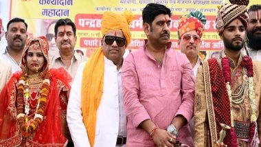Business News | Hukum Uday Pratap Singh Graces Mass Marriage Event in Jaipur
