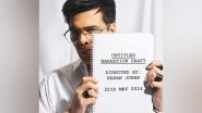 Entertainment News | Karan Johar Teases New Directorial Project on His 52nd Birthday