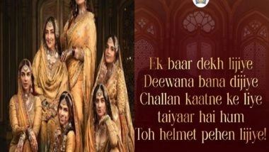 Entertainment News | Sanjay Leela Bhansali's 'Heeramandi' Becomes Part of Mumbai Police's Road Safety Campaigns