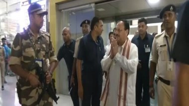 India News | BJP National President JP Nadda Arrives in Varanasi to Participate in Several Programs Tomorrow