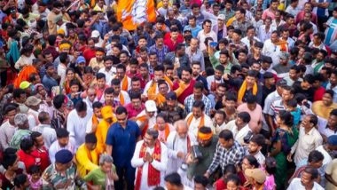 India News | Odisha: BJP Candidate Dharmendra Pradhan Receives Grand Welcome from Party Supporters in Mayurbhanj