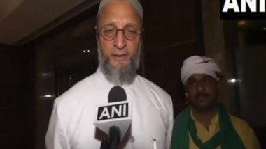 India News | UP: Asaduddin Owaisi Campaigns for PDM Candidates, Urges People to Vote for Envelope Symbol
