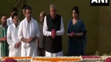 India News | Vice President Dhankhar Pays Tribute to Former PM Chaudhary Charan Singh on His Death Anniversary