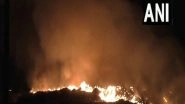 India News | Fire Breaks out at Garbage Dump on Mathura Road, Efforts to Control Blaze Underway
