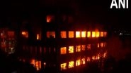 India News | Massive Fire Breaks out at Cloth Manufacturing Unit in Gurugram