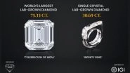 Business News | World's Largest Lab Grown Diamond to Date on Display at JCK