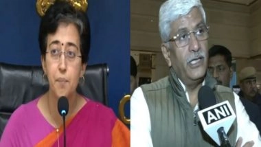 India News | Delhi Minister Atishi Writes to Union Minister Gajendra Shekhawat Amid Water Crisis in Delhi