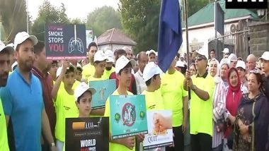 India News | Srinagar: Directorate of Health Services of Jammu and Kashmir Organises a Walkathon on Occasion of 'World No Tobacco Day'