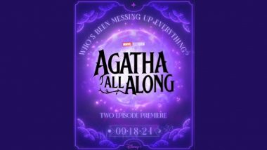 Agatha All Along: Marvel Announces New Title and Motion Poster for WandaVision Spin-Off Series; Kathryn Hahn’s Disney+ Miniseries to Premiere on September 18