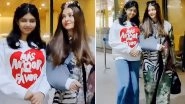 Aishwarya Rai Bachchan Spotted With Aaradhya at Mumbai Airport, Wearing Arm Sling Upon Return From Cannes Film Festival (Watch Video)
