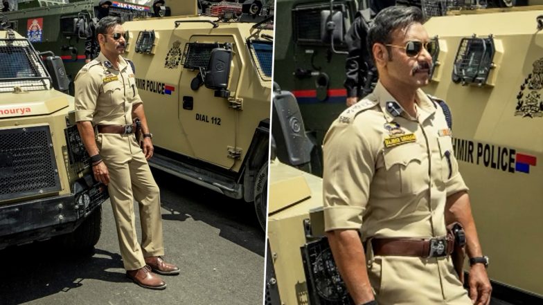 Singham Again: Ajay Devgn As Bajirao Singham, Jammu & Kashmir Police, Appears Intense in New Still From Rohit Shetty’s Cop Universe (View Pic)