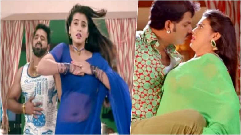 Akshara Singh and Pawan Singh Hot Bhojpuri Songs Trending on YouTube: From 'Bhar Jata Dhodi' to 'Tani Fere Di Balam Ji'; Viral Dance Videos of the Dynamic Duo