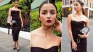 Alia Bhatt Steals the Spotlight at the Gucci Cruise Show 2025, Actress Slays in a Dark Purple, Strapless, Midi Dress (View Pics)