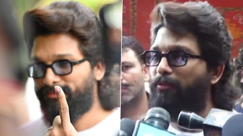 Lok Sabha Elections 2024: Allu Arjun Casts His Vote, Pushpa 2 Actor Urges Fans To Exercise Their Democratic Rights (Watch Video)