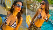 Ameesha Patel Sizzles in Checkered Bra Top and Hot Shorts! Check Out Her Stunning Poolside Pics