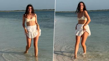 Ana de Armas Flaunts Makeup-Free Beach Look! Actress Stuns in Cream Bikini Top and White Ruffled Mini Skirt in New Pics