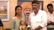 Ankita Basappa Konnur: Farmer’s Daughter Tops Class 10 SSLC Exam 2024, Gets Felicitated by Karnataka Deputy CM DK Shivakumar; Awarded With Rs 5 Lakh (Watch Video)