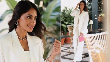 Lionel Messi’s Glamorous Wife, Antonela Roccuzzo, Dazzles in a Head-Turning All-White Outfit at an Event! (View Pics)