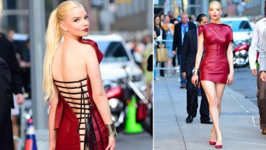 Anya Taylor-Joy Stuns in Chic and Daring Red Dress for Furiosa: A Mad Max Saga Promotion in New York City (View Pics)