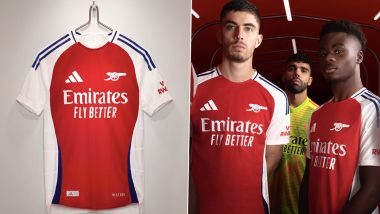 Arsenal Jersey for 2024–25 Season Unveiled: See Pics and Video of Kit To Be Worn by the Gunners for Upcoming Campaign