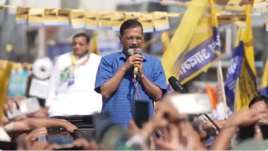 'BJP Sent Me to Jail Because It's Scared of Me,' Says Arvind Kejriwal at Lok Sabha Election Rally in Delhi's Kurukshetra (Watch Video)
