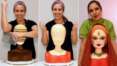 Asoka Makeup Trend: Brazilian Cake Artist Takes Viral Craze to the Next Level by Recreating It on a Cake (Watch Video)