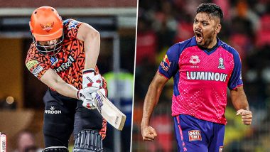 Two Wickets in Two Balls! Avesh Khan Dismisses Nitish Kumar Reddy and Abdul Samad off Consecutive Deliveries During SRH vs RR IPL 2024 Qualifier 2 (Watch Video)