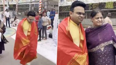 BCCI Secretary Jay Shah Offers Prayers at Tirupati Balaji Temple in Andhra Pradesh Ahead of IPL 2024 Final (Watch Video)
